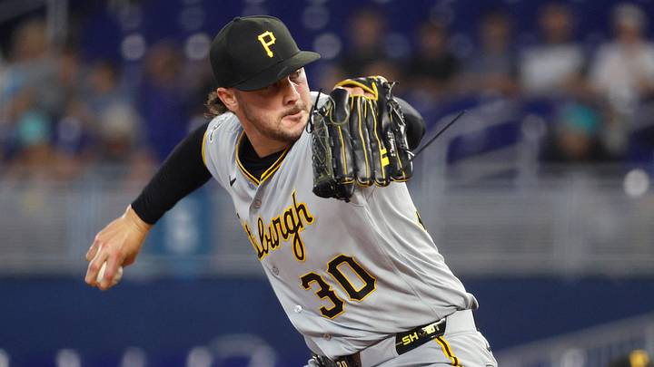 Aug 11, 2026; Miami, Florida, USA; Pittsburgh Pirates pitcher Paul Skenes (30) throws against the Miami Marlins during the first inning at loanDepot Park. Mandatory Credit: Rhona Wise-Imagn Images Aug 11, 2026; Miami, Florida, USA; Pittsburgh Pirates pitcher Paul Skenes (30) throws against the Miami Marlins during the first inning at loanDepot Park. Mandatory Credit: Rhona Wise-Imagn Images