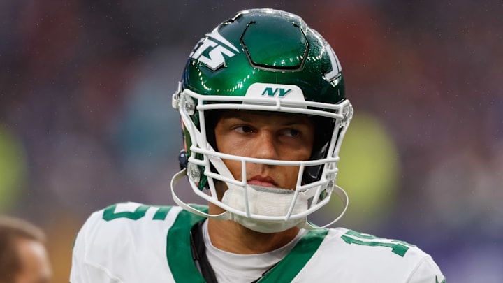 New York Jets quarterback Adrian Martinez New York Jets quarterback Adrian Martinez
