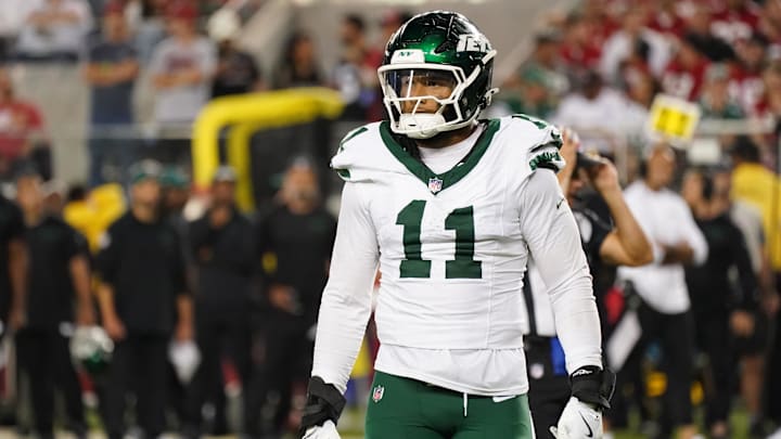 NY Jets defensive end Jermaine Johnson