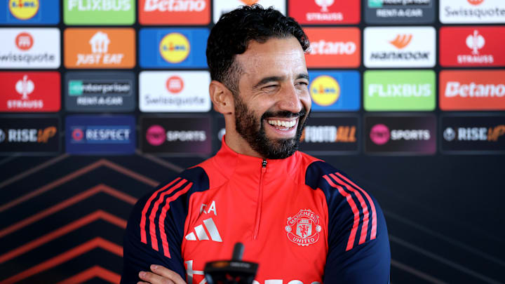 Manchester United Training Session And Press Conference - UEFA Europa League 2024/25 League Phase