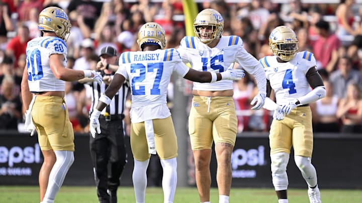 Sep 9, 2023; San Diego, California, USA; UCLA Bruins defensive lineman Laiatu Latu (15).