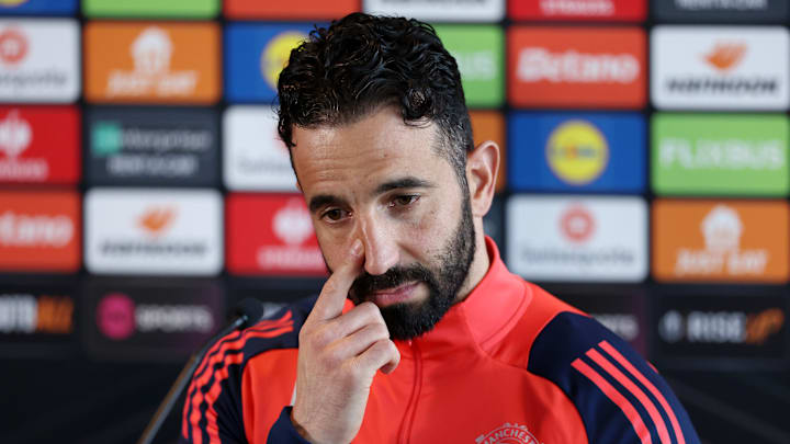 Ruben Amorim was speaking at his latest news conference Ruben Amorim was speaking at his latest news conference