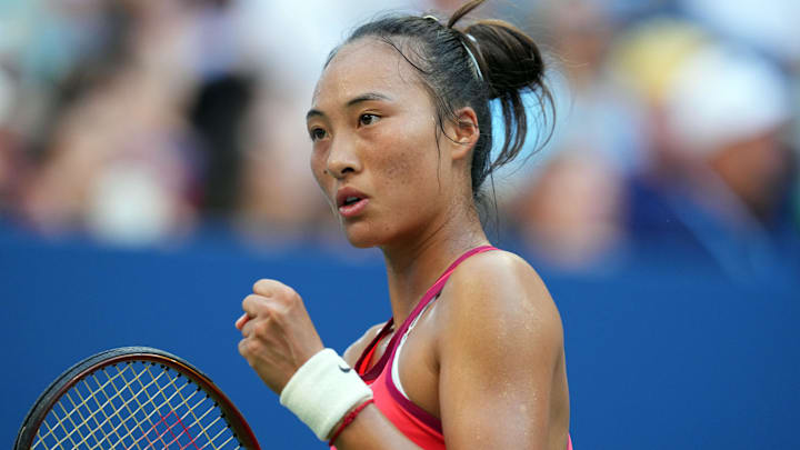 Qinwen Zheng defeated Barbora Krejcikova in the semifinals at the WTA Finals on Friday.