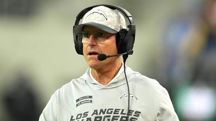 Los Angeles Chargers coach Jim Harbaugh Los Angeles Chargers coach Jim Harbaugh