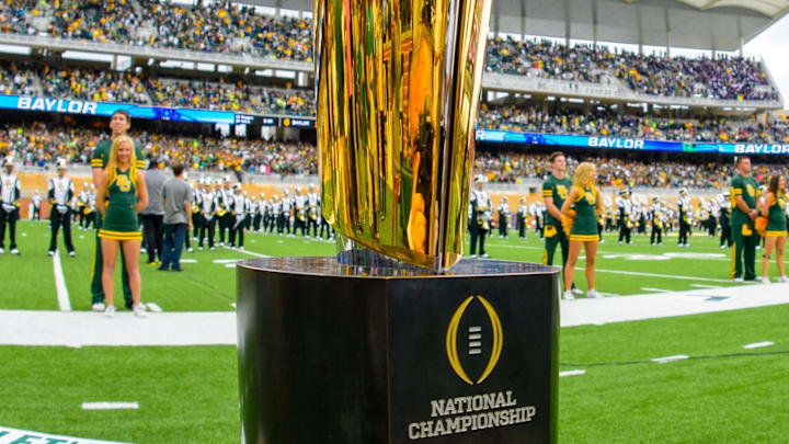 National championship trophy residing in Waco