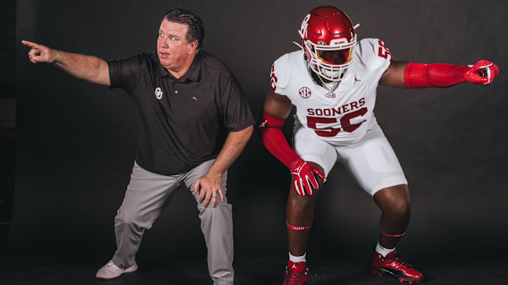 2025 OL Michael Fasusi and Bill Bedenbaugh