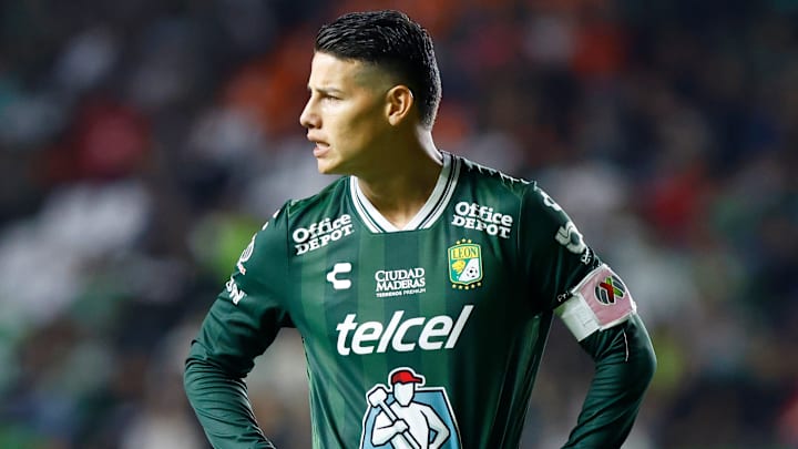 El colombiano James Rodríguez se quedó con ganas de jugar el Mundial de Clubes con el Club León