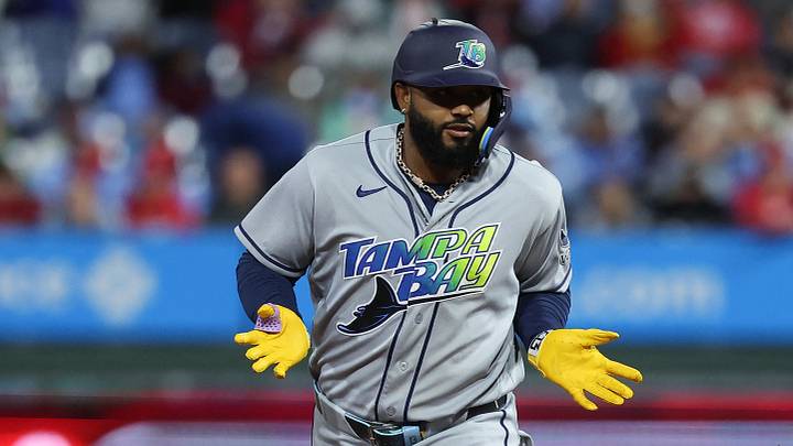 Sep 26, 2026; Philadelphia, Pennsylvania, USA; Tampa Bay Rays third baseman Junior Caminero (13) reacts after hitting a two RBI home run during the first inning against the Philadelphia Phillies at Citizens Bank Park. Mandatory Credit: Bill Streicher-Imagn Images Sep 26, 2026; Philadelphia, Pennsylvania, USA; Tampa Bay Rays third baseman Junior Caminero (13) reacts after hitting a two RBI home run during the first inning against the Philadelphia Phillies at Citizens Bank Park. Mandatory Credit: Bill Streicher-Imagn Images