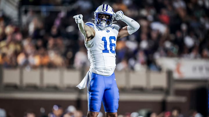 BYU linebacker Isaiah Glasker against East Carolina BYU linebacker Isaiah Glasker against East Carolina