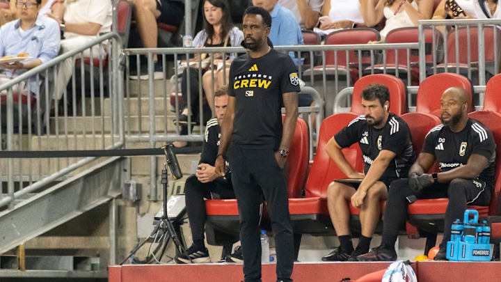 Columbus Crew coach Wilfried Nancy seen during the MLS game...