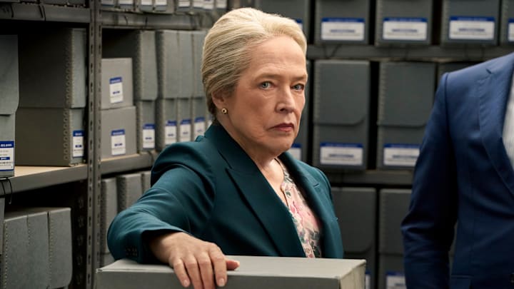 “Who Are You?” -- CBS Original Series MATLOCK, scheduled to air on Thursday, April 23 (9:01-11:00 PM, ET/PT). Pictured: Kathy Bates as “Madeline Matlock"