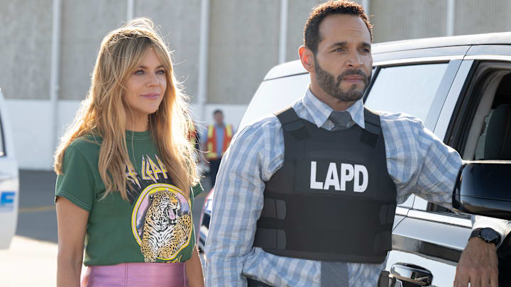 HIGH POTENTIAL - ÒPartnersÓ - The FBI joins the investigation into the murder of a controversial tech magnate, forcing Karadec to reunite with his former partner. Meanwhile, Ludo becomes overwhelmed with his increasing childcare duties. TUESDAY, FEB. 4 (9:00-10:00 p.m. EST) on ABC. (Disney/Carlos Lopez-Calleja) 
KAITLIN OLSON, DANIEL SUNJATA