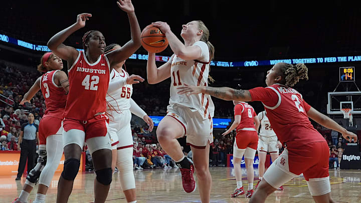 Emily Ryan played her final home game Sunday, helping Iowa State upset Kansas State.