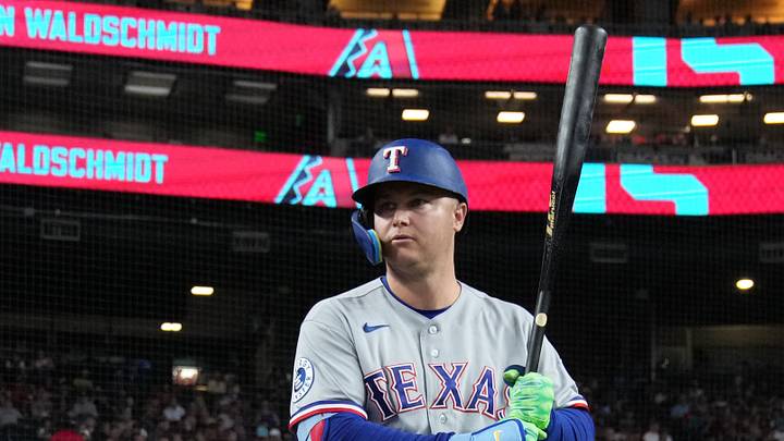 Sep 12, 2026; Phoenix, Arizona, USA; Texas Rangers designated hitter Joc Pederson (3) gets ready to hit against the Arizona Diamondbacks in the first inning at Chase Field. Mandatory Credit: Rick Scuteri-Imagn Images Sep 12, 2026; Phoenix, Arizona, USA; Texas Rangers designated hitter Joc Pederson (3) gets ready to hit against the Arizona Diamondbacks in the first inning at Chase Field. Mandatory Credit: Rick Scuteri-Imagn Images