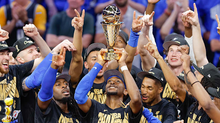 The Oklahoma City Thunder and guard Shai Gilgeous-Alexander are favored to win back-to-back titles.