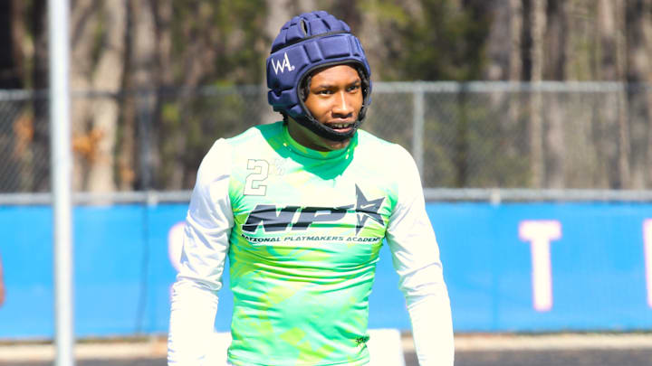 Jermaine Cobbins competing at The Sevens 7v7 Tournament