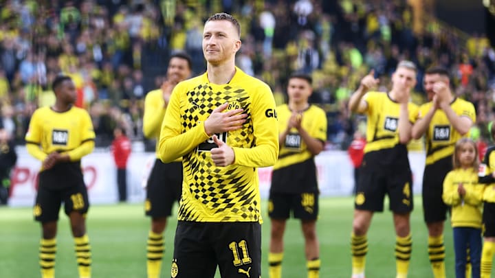 Marco Reus wurde vor der Südtribüne gefeiert