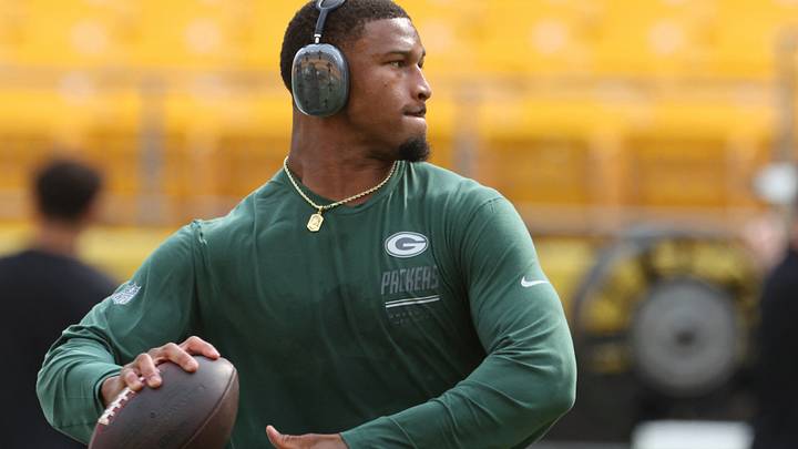 Green Bay Packers quarterback Kyron Drones (13) throws a pass before the game at Pittsburgh. Green Bay Packers quarterback Kyron Drones (13) throws a pass before the game at Pittsburgh.