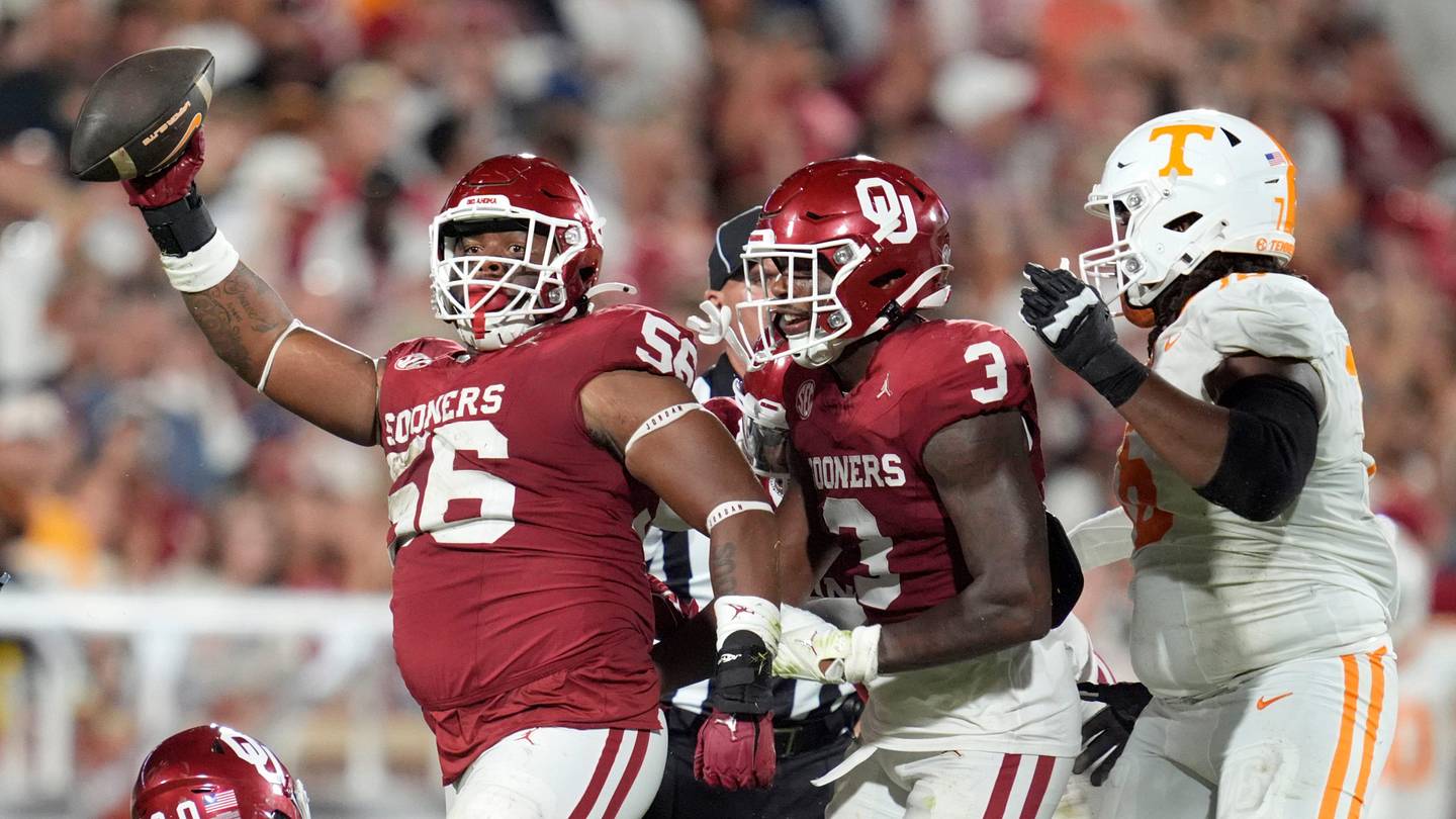 OU football practice