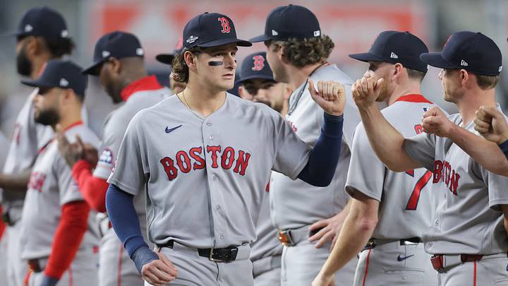 Sep 29, 2026; Bronx, New York, USA; Boston Red Sox outfielder Roman Anthony (19) is introduced before game one of the Wildcard round for the 2026 MLB Playoffs against the New York Yankees at Yankee Stadium. Mandatory Credit: Brad Penner-Imagn Images Sep 29, 2026; Bronx, New York, USA; Boston Red Sox outfielder Roman Anthony (19) is introduced before game one of the Wildcard round for the 2026 MLB Playoffs against the New York Yankees at Yankee Stadium. Mandatory Credit: Brad Penner-Imagn Images