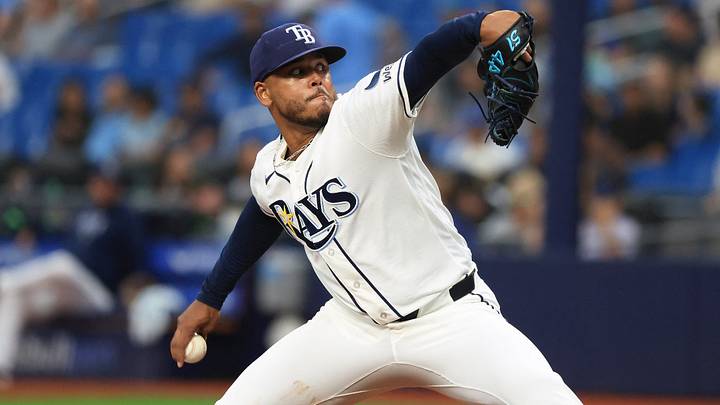 Freddy Peralta and the Rays are home favorites against the Guardians.