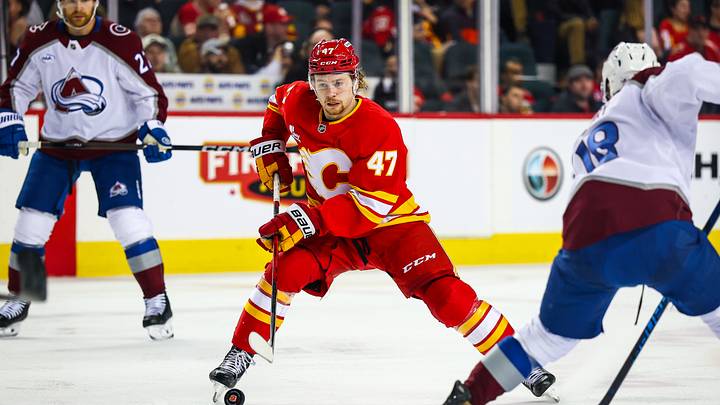 Connor Zary of the Calgary Flames Connor Zary of the Calgary Flames
