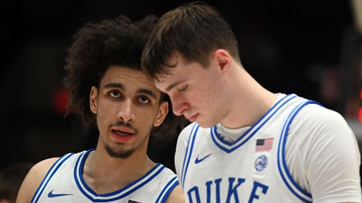 Duke basketball guard Tyrese Proctor and forward Cooper Flagg Duke basketball guard Tyrese Proctor and forward Cooper Flagg