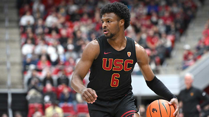 USC Trojans guard Bronny James (6)