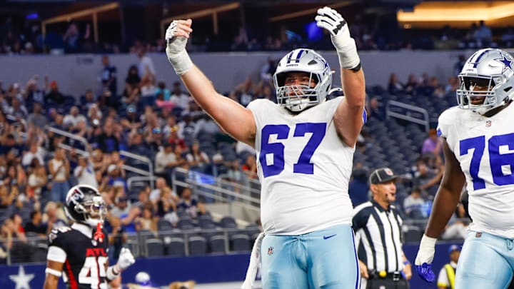 Dallas Cowboys center Brock Hoffman.