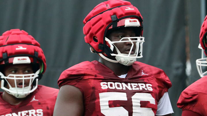 Oklahoma offensive lineman Michael Fasusi Oklahoma offensive lineman Michael Fasusi