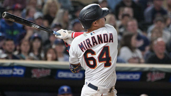 Jose Miranda and the Twins rank ninth in OPS against right-handed pitchers this month