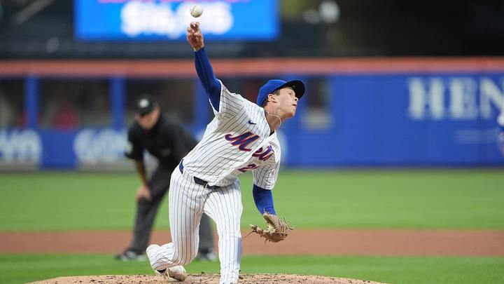 May 27, 2026; New York City, New York, USA; New York Mets pitcher Jonah Tong (21) delivers a pitch against the Cincinnati Reds during the third inning at Citi Field. Mandatory Credit: Gregory Fisher-Imagn Images May 27, 2026; New York City, New York, USA; New York Mets pitcher Jonah Tong (21) delivers a pitch against the Cincinnati Reds during the third inning at Citi Field. Mandatory Credit: Gregory Fisher-Imagn Images
