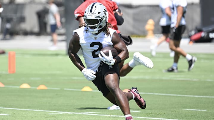 Las Vegas Raiders running back Ashton Jeanty.