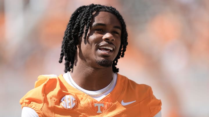 Tennessee defensive back Jermod McCoy (3) before a college football game between Tennessee and UAB at Neyland Stadium in Knoxville, Tenn., on Sept. 20, 2025.