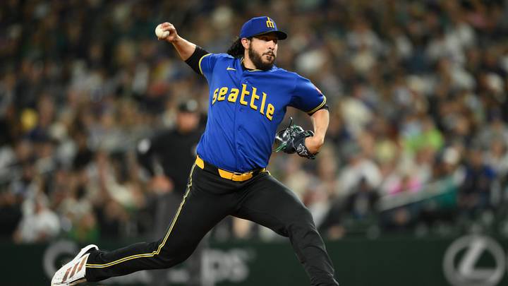 Sep 4, 2026; Seattle, Washington, USA; Seattle Mariners relief pitcher Andres Munoz (75) pitches to the Athletics during the ninth inning at T-Mobile Park. Mandatory Credit: Steven Bisig-Imagn Images Sep 4, 2026; Seattle, Washington, USA; Seattle Mariners relief pitcher Andres Munoz (75) pitches to the Athletics during the ninth inning at T-Mobile Park. Mandatory Credit: Steven Bisig-Imagn Images