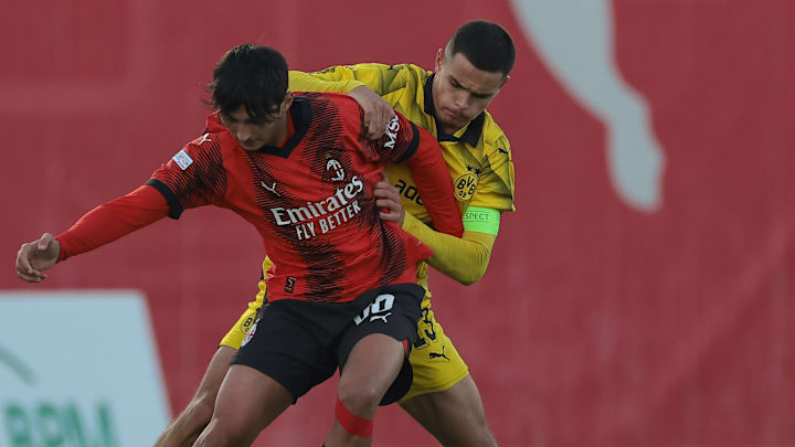 Kjell Wätjen in der Youth League gegen Milan