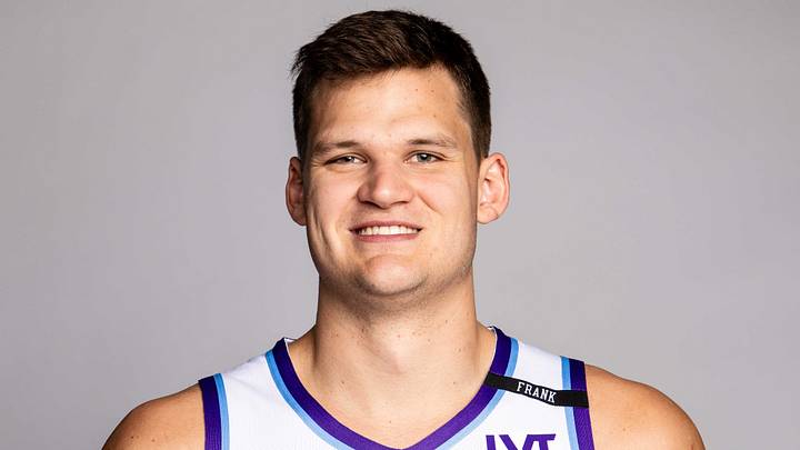 Utah Jazz center Walker Kessler poses for a portrait during the Media Day at Redman Studios. Mandatory Credit: Utah Jazz via Imagn Images Utah Jazz center Walker Kessler poses for a portrait during the Media Day at Redman Studios. Mandatory Credit: Utah Jazz via Imagn Images