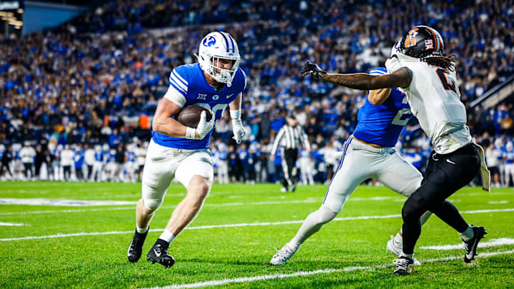 BYU tight end Ryner Swanson against Oklahoma State