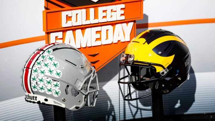 ESPN College Gameday broadcasts before Michigan vs. Ohio State at Michigan Stadium in Ann Arbor on Saturday, Nov. 25, 2023.