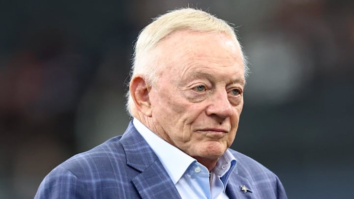 Dallas Cowboys owner Jerry Jones before the game against the Baltimore Ravens at AT&T Stadium Dallas Cowboys owner Jerry Jones before the game against the Baltimore Ravens at AT&T Stadium