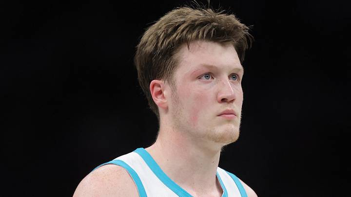 Mar 31, 2026; Brooklyn, New York, USA; Charlotte Hornets guard Kon Knueppel (7) during the fourth quarter against the Brooklyn Nets at Barclays Center. Mandatory Credit: Brad Penner-Imagn Images Mar 31, 2026; Brooklyn, New York, USA; Charlotte Hornets guard Kon Knueppel (7) during the fourth quarter against the Brooklyn Nets at Barclays Center. Mandatory Credit: Brad Penner-Imagn Images