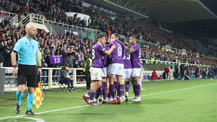 Esultanza viola al Franchi Esultanza viola al Franchi