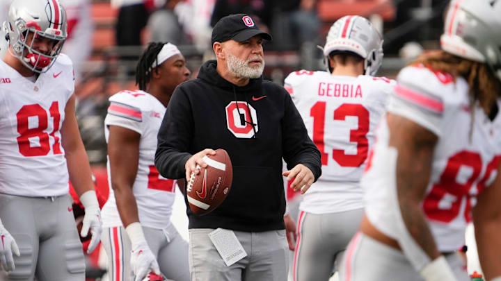 Ohio State's Jim Knowles ahead of a game against Rutgers.
