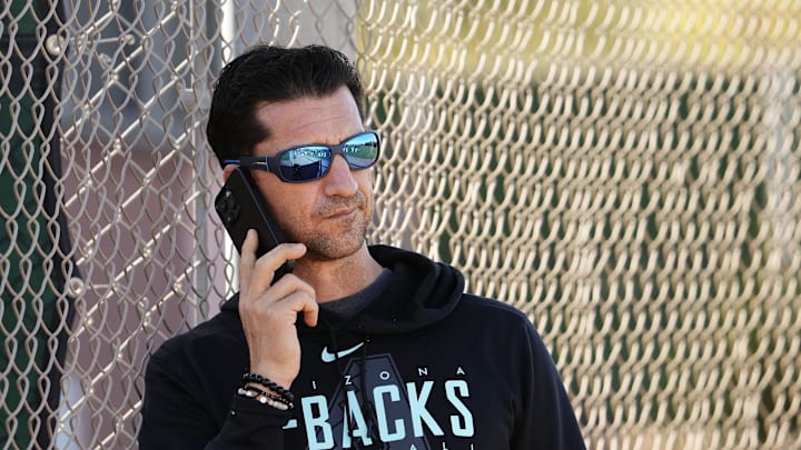 Arizona Diamondbacks general manager Mike Hazen during spring training workouts at Salt River Fields at Talking Stick near Scottsdale on Feb. 20, 2024.