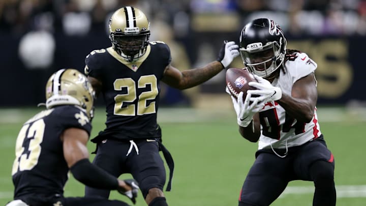 Chauncey Gardner-Johnson (22) tries to make a play for the Saints while playing under Bears defensive coordinator Dennis Allen. Chauncey Gardner-Johnson (22) tries to make a play for the Saints while playing under Bears defensive coordinator Dennis Allen.