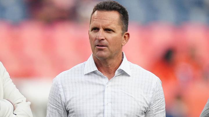 Aug 28, 2021; Denver, Colorado, USA; Denver Broncos general manager George Paton before the preseason game against the Los Angeles Rams at Empower Field at Mile High. Aug 28, 2021; Denver, Colorado, USA; Denver Broncos general manager George Paton before the preseason game against the Los Angeles Rams at Empower Field at Mile High.