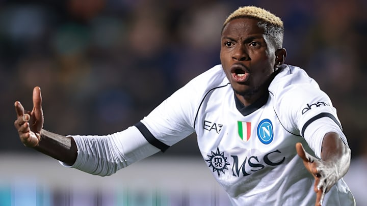 Reported Arsenal transfer target Victor Osimhen while playing for Napoli