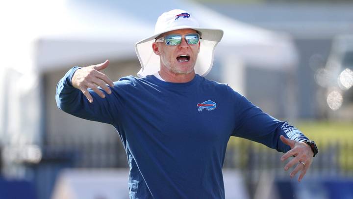 Bills head coach Sean McDermott during a training camp practice in 2019.