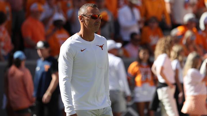 Sep 26, 2026; Knoxville, Tennessee, USA;  Texas Longhorns head coach Steve Sarkisian