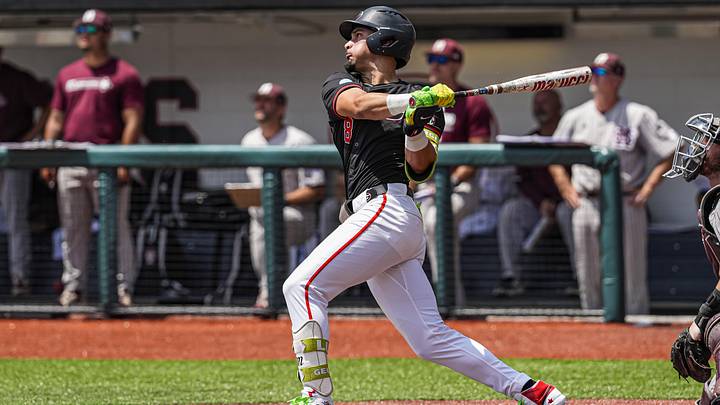 Jun 6, 2026; Athens, GA, USA; Georgia Bulldogs infielder Rylan Lujo (8) hits a home run against the Mississippi State Bulldogs at Foley Field. Mandatory Credit: Dale Zanine-Imagn Images Jun 6, 2026; Athens, GA, USA; Georgia Bulldogs infielder Rylan Lujo (8) hits a home run against the Mississippi State Bulldogs at Foley Field. Mandatory Credit: Dale Zanine-Imagn Images
